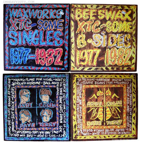 Album covers: XT Waxworks and B-Sides